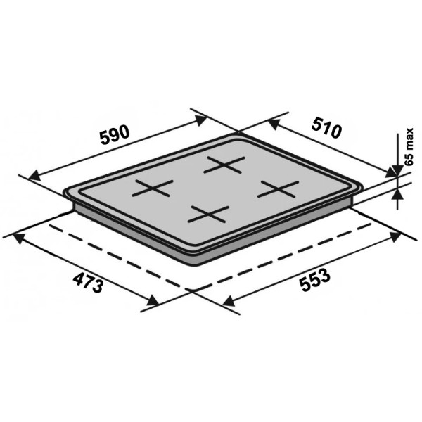 Фото - Варильна поверхня газова Ventolux HG L7 CS (X)